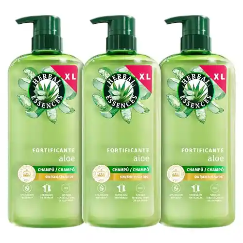 Pack 3x650ml Champús Fortificantes Herbal Essences Aloe
