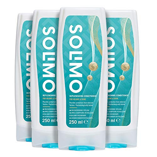 Pack 4 acondicionadores Solimo revitalizante para volumen y brillo