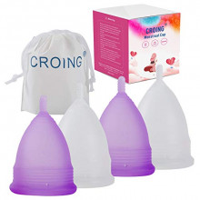 Pack 4 Copas Menstruales Croing