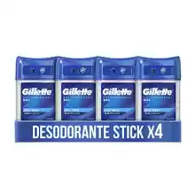 Pack 4 desodorantes Gillette Clear Gel Antitranspirante
