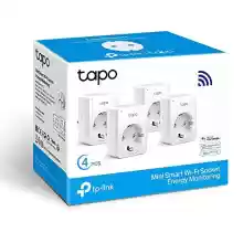 Pack 4 enchufes inteligentes TP-Link Tapo P110 Wi-Fi (con Monitoreo Energético) Compatible con Alexa y Google Home