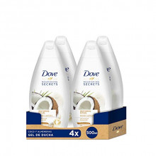 Pack 4 envases de gel de ducha Dove Coco & Almendras
