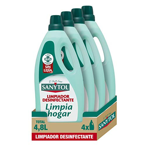 Pack 4 envases de Sanytol Limpiador desinfectante multiusos