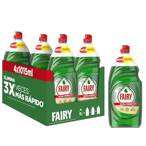 Pack 4 x 1015ml de Fairy Ultra Lavavajillas Líquido