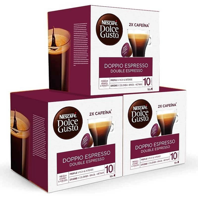 NESCAFÉ Dolce Gusto Espresso Intenso - x3 pack de 30 cápsulas