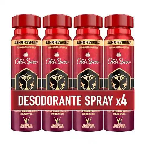 Pack 4x 150ml Desodorante Spray Old Spice Tomorrowland