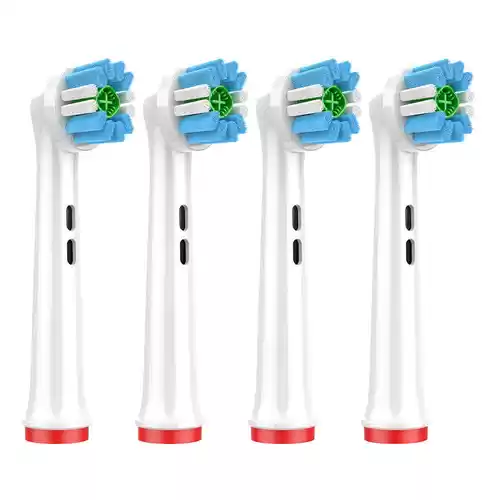 Pack 4x Cabezales de repuesto para cepillo de dientes eléctrico Oral B