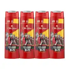 Pack 4x Gel Ducha 400ml 3 en 1 Old Spice