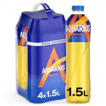 Pack 4x1,5L botellas de Aquarius Naranja