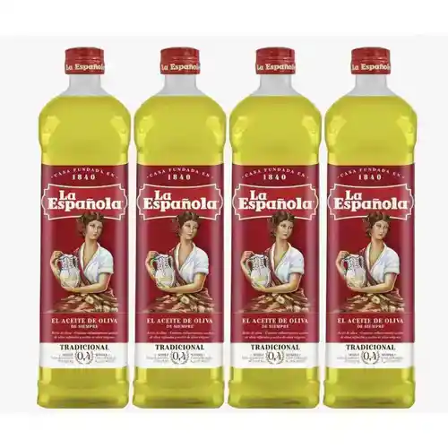 Pack 4x1L Aceite Oliva Suave La Española
