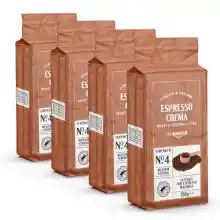 Pack 4x250g Café molido Natural Espresso Crema tueste claro - by Amazon