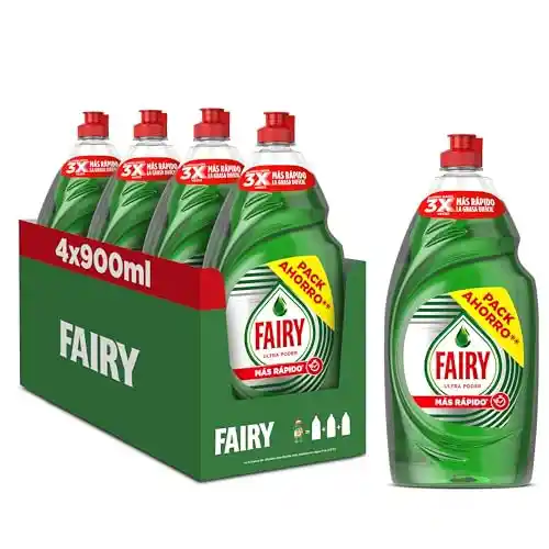 Pack 4x900ml Fairy Ultra Poder Lavavajillas Líquido