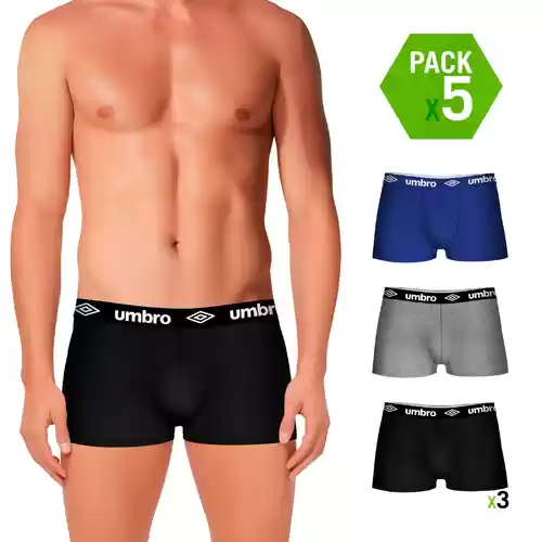 Pack 5 calzoncillos umbro en varios colores para hombre | Miravia