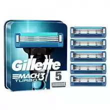 Pack 5 cuchillas de recambio Gillette Mach3 Turbo