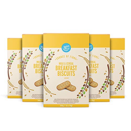 Pack 5 envases de galletas de leche y cereales Happy Belly