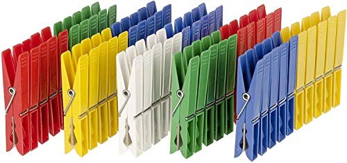 Pack 50 Pinzas Multicolor para la ropa