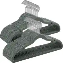 Pack 50x Perchas terciopelo Songmics antideslizantes con barra para pantalones
