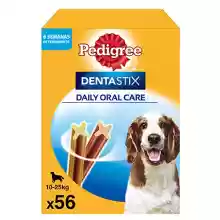 Pack 56 unidades Pedigree Dentastix Snack Dental para la Higiene Oral de Perros Medianos