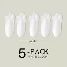 Pack 5x Calcetines tobilleros de algodón, talla 38-44