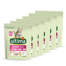 Pack 6 bolsas de pienso para Gatos Junior Ultima
