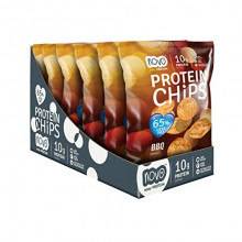 Pack 6 Bolsas Protein Chips BBQ Novo Nutrition 30g