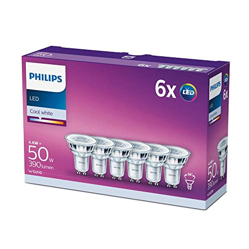 Pack 6 Bombillas Philips LED 50W GU10