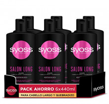 Pack 6x Champú Salon Long Syoss - Para cabello largo y quebradizo (compra recurrente)
