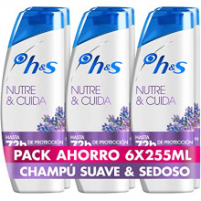 Pack 6 champús H&S Nutre & Cuida Champú Anticaspa