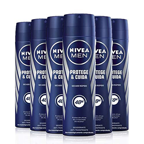 Pack 6 desodorantes NIVEA MEN Protege & Cuida Spray (dto al tramitar)