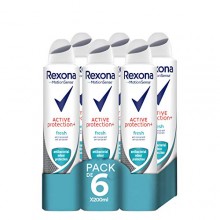 Pack 6 Desodorantes Rexona Active Pro Antitranspirante