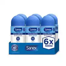 Pack 6 Desodorantes Roll-On Sanex Dermo Extra Control, para una protección duradera y fresca por 7,34€.