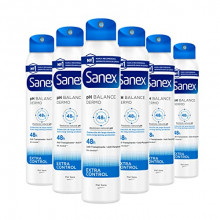 Pack 6 desodorantes Sanex Dermo Extra Control