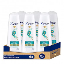 Pack 6 envases de Dove Acondicionador Daily Moisture 350 ml