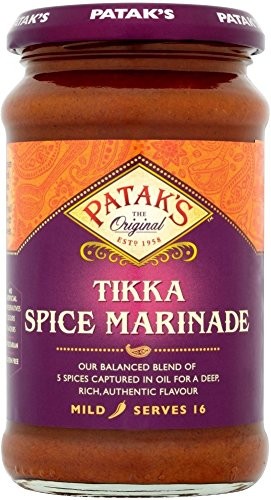 Pack 6 envases de pasta marinada Patak's Tikka Picante Medio 310g