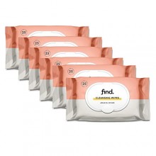 Pack 6 envases toallitas desmaquillantes con aceite de argán Find