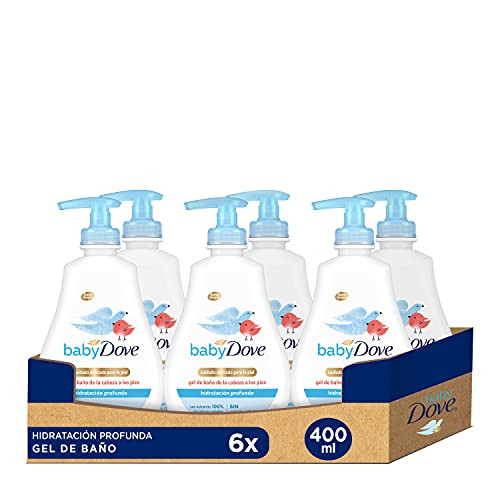Pack 6 Geles de baño de la cabeza a los pies Baby DoveHidratación Profunda