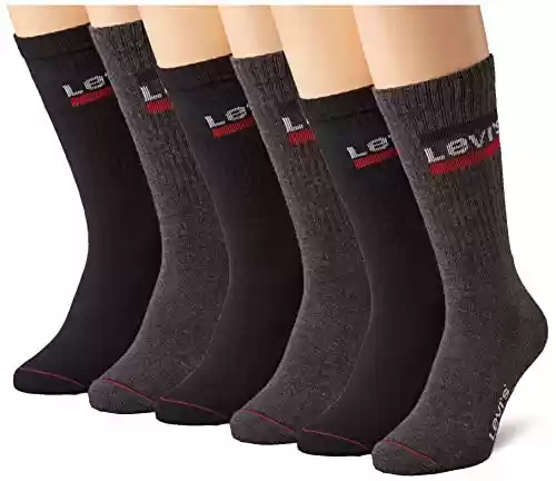 Pack 6 pares de Calcetines Levi's Cut Sport Logo Logotipo