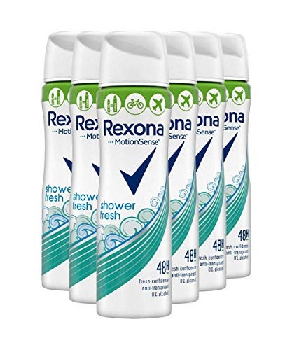 Pack 6 Rexona Desodorante en spray Shower Fresh antitranspirante