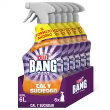 Pack 6 unidades de 1L Cillit Bang - Spray Limpiador Cal y Suciedad, para Baño