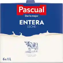 Pack 6 x 1L Leche Pascual Entera - Bienestar Animal