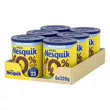 Pack 6 x 320 g Nesquik NESTLE Cacao en polvo 0% azúcares