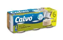 Pack 6 x 65g Calvo Atún Claro en Aceite de Oliva por 6.30€ + crédito promocional 3€ Amazon