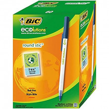 Pack 60 bolígrafos BIC Round Stic ECOlutions