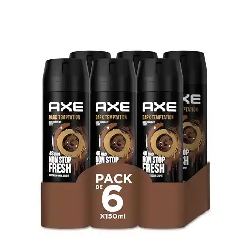 Pack 6x Axe Dark Temptation Desodorante 150ml