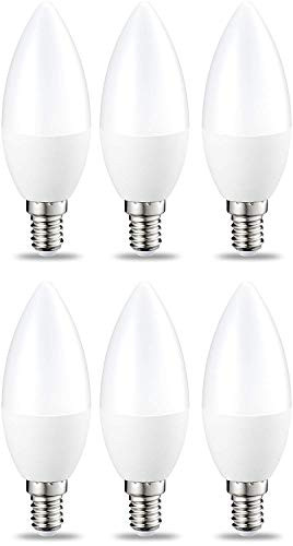 Pack 6x Bombilla LED E14, 5W (equivalente a 40W) Amazon Basics