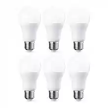Pack 6x Bombillas LED E27 de 10,5 W (equivalente a 75 W), blanco cálido, Amazon Basics