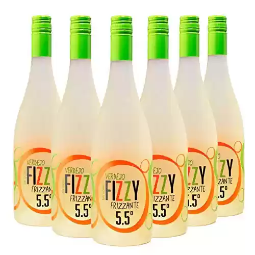 Pack 6x botellas Fizzy Frizzante Verdejo Vino Espumoso