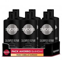 Pack 6x Champú para pelo dañado Syoss Salonplex (compra recurrente)