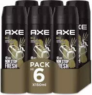 Pack 6x desodorante Axe Gold Rock