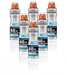 Pack 6x desodorantes L'Oreal Fresh Extreme spray